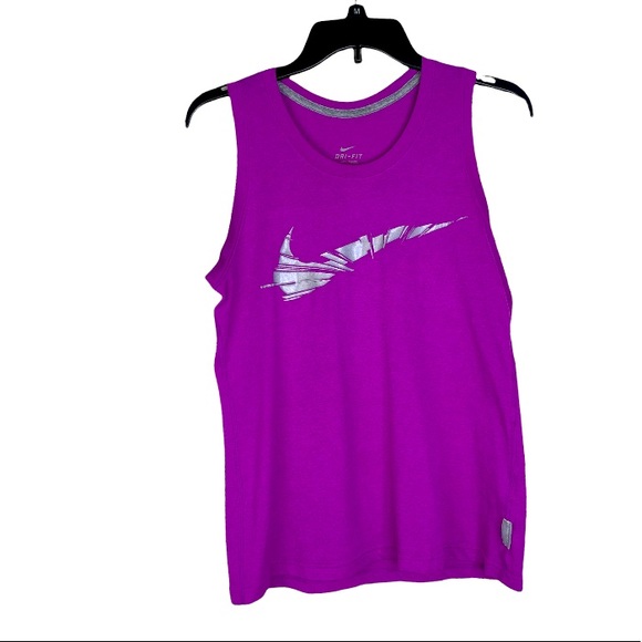 Nike Dry fit workout tank top size Medium purple - Picture 5 of 9